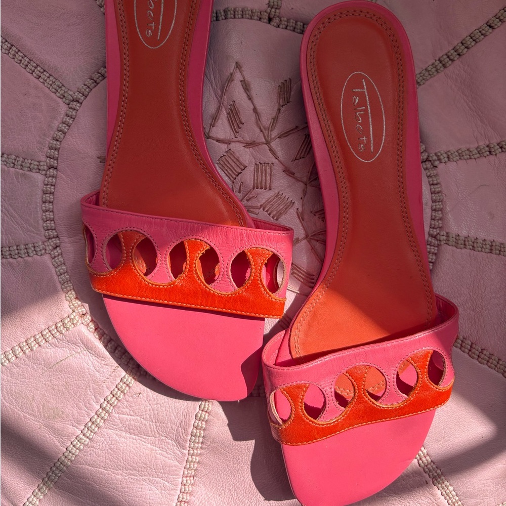 Pink Talbots Leather Sandals
